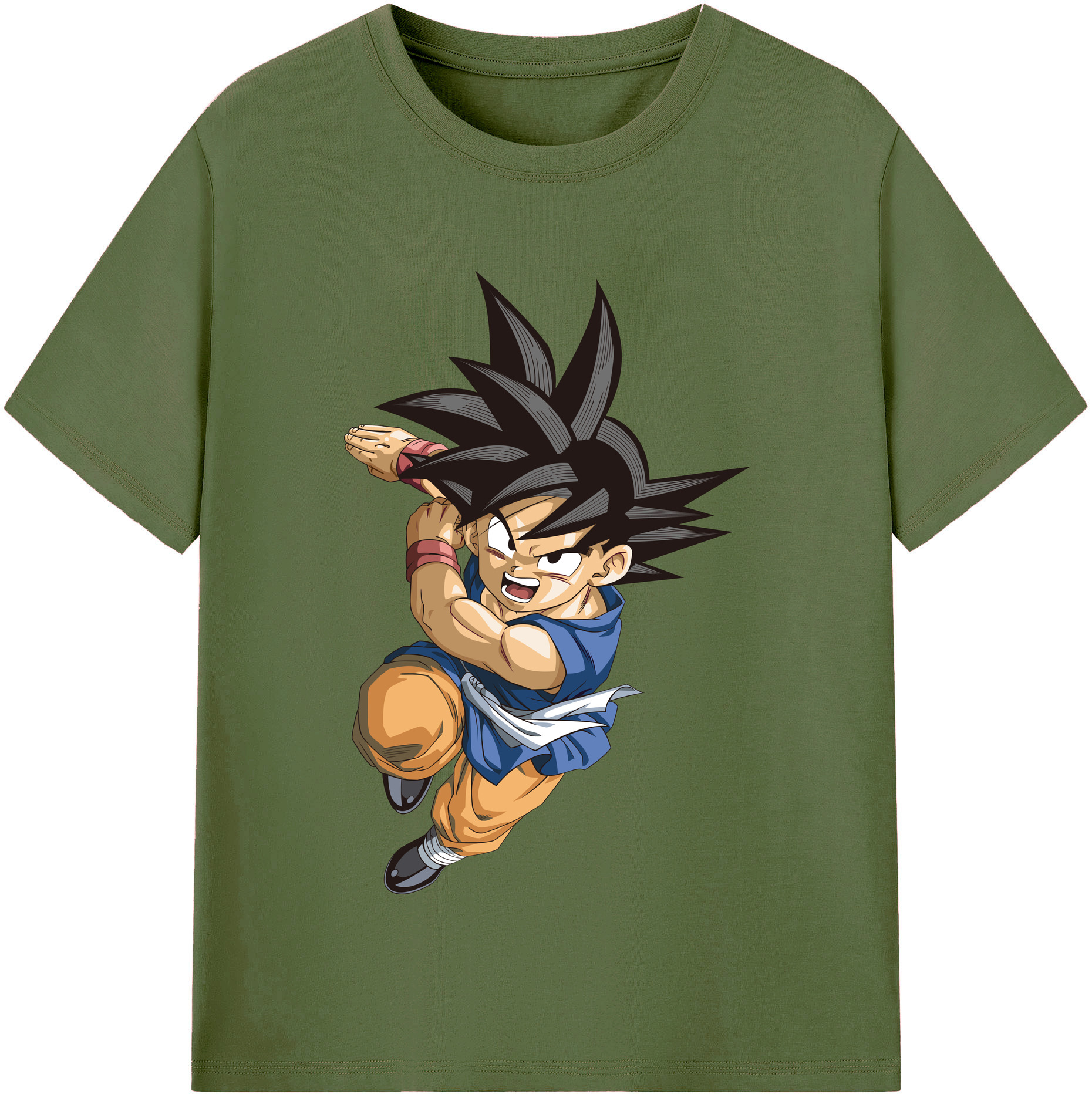 （画像用） ドラゴンボール 孫悟空（そん ごくう）Son Goku カカロット DRAGON BALL Kakarotto 綿100％半袖Tシャツ（フロントプリント）